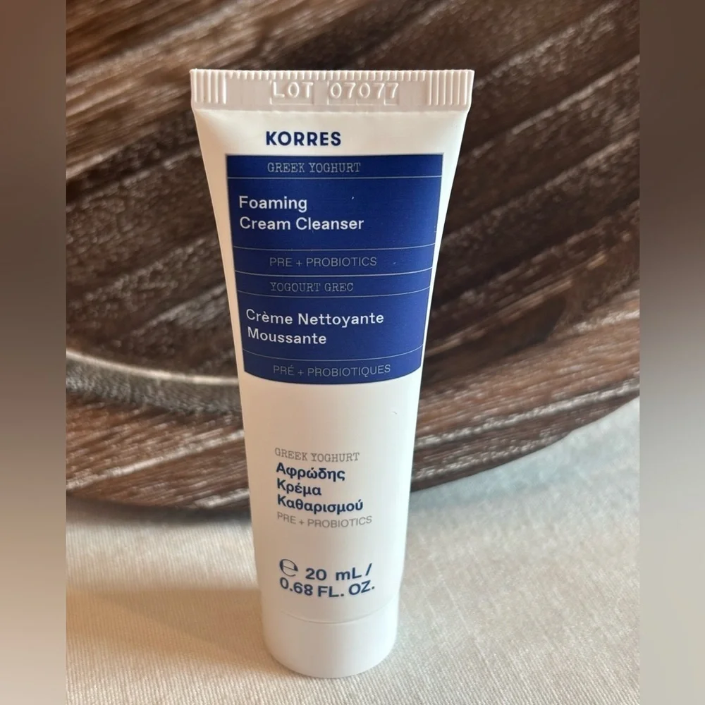 KORRES Greek Foaming Cream Facial Cleanser Travel Size Face Wash NEW Skincare
